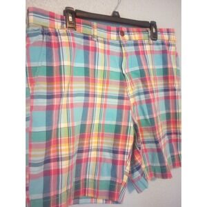 Mens Tommy Hilfiger Plaid Colorful Chino Boating Summer Preppy Delmas Shorts